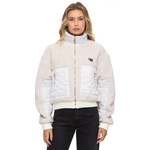 TEDDY FULL ZIP JACKET - VINTAGE WHITE
