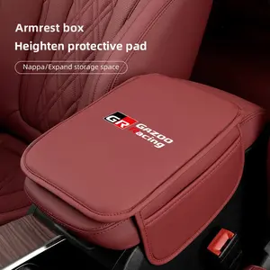 Car Armrest Mats Arm Rest Cushion Interior Accessories For Toyota Corolla Yaris Aygo Prius CHR Camry Auris Avensis Land Cruiser Prado 4Runner Hilux Harrier Avalon Venza Fortuner Verso Sienna Mirai