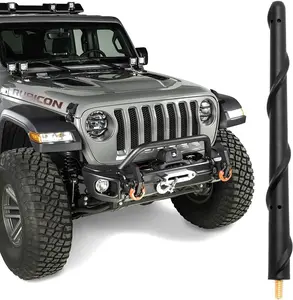 Antenna for Jeep Wrangler Gladiator JL JK JT Rubicon Sahara 2007-2025, Short Jeep Wrangler Unlimited Sport 4xe Willys Mojave Antenna Replacement, 7 Inch Jeep Wrangler Gladiator Accessories