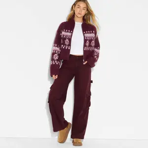 Women's Full Zip Mock Turtleneck Cardigan - Wild Fable Women's Full Zip Mock Turtleneck Cardigan - Wild Fable