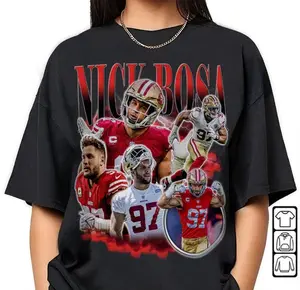 Nick Bosa San Francisco T-Shirt, 49ers Vintage Football 90s T-Shirt, Fan Football Game Day T-Shirt