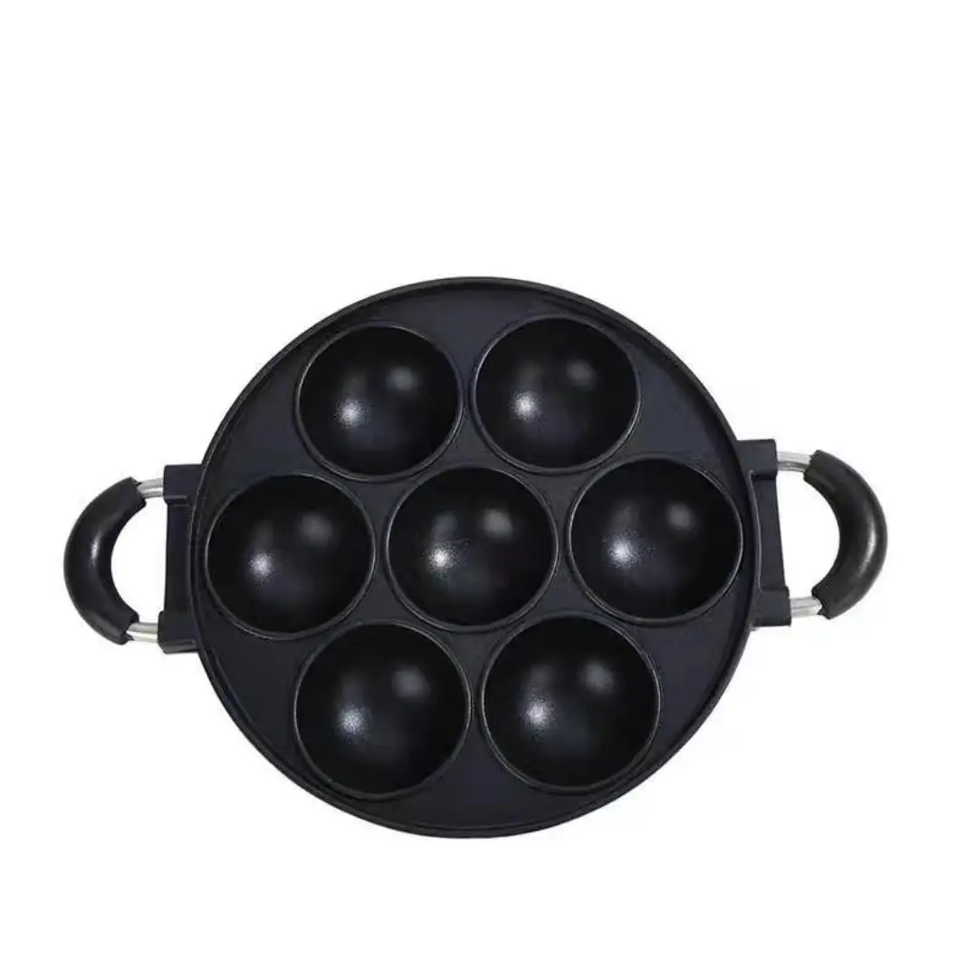 7-holes Octopus Ball Pan, 1 Count Non-stick Cooking Takoyaki Maker, Multifunctional Cake Mold, Kitchen Cookware for Home Use