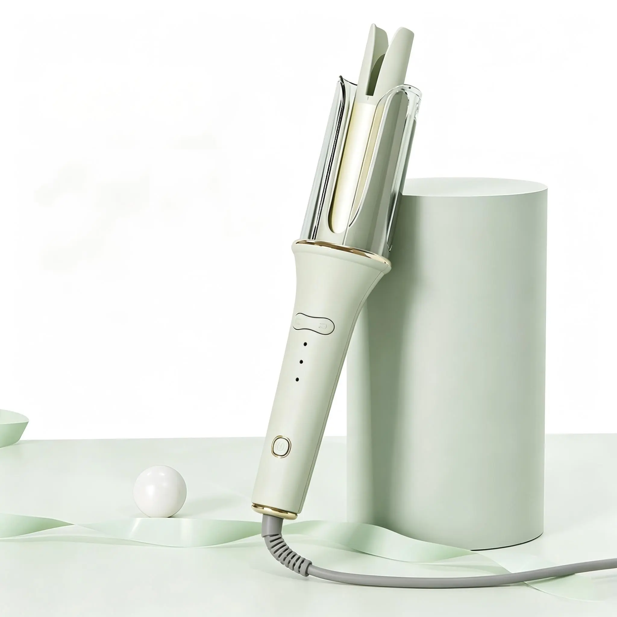 Long Barrel Curling Iron - Hair Curler with Adjustable Temperature Settings, Effortless Volume Curls & Waves, Auto Shut-Off, Easy-to-Use Styling Tool, Comfortable for All Hair Types
