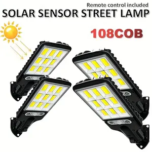 6-Pack Solar Motion Sensor Light Outdoor, 108 COB Super Bright, Automatic Day-Night Illumination, Motion Sensor + IP65 Waterproof Solar Wall Light, Ideal for Courtyard Garden Walkway，#summervibes summergarden #SummerWins #DealsForYouDays