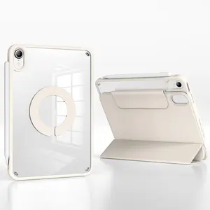 Solid Color Slim Hard Translucent Back Cover, Tablet Protective Cover, 1 Count Auto Wake/Sleep Tablet Case, Tablet Accessories Compatible with iPad Air 5th Generation 2022/iPad Air 4th Gen 2020, Sister Gifts, Safety Casing