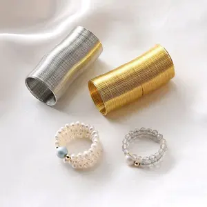 For Ring-Circles Silver Steel Memory Wire Circle Jewelry Making Circle DIY Ring Jewelry Accessories Winding Coil for Beadwork