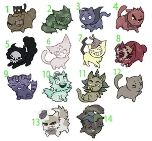 MEWGENICS Class Mini Boss KEYCHAINS