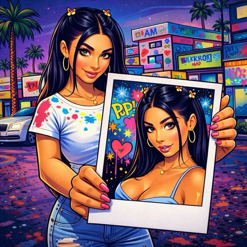 POP ART POLAROID Customs 24x36 Canvas Prints & Paint by Izadi Graffiti Mansion Custom Artwork  All sales are final and full grade controls at the discretion of the artist Izadi