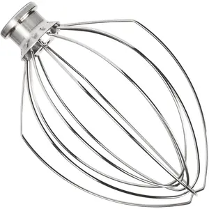 Whisk Attachment Stainless Steel for  5 Quart Bowl-Lift Stand Mixer, K5AWW Replacement Wire Whip, Mixer Attachment fot , Heavy Duty, Dishwasher Safe