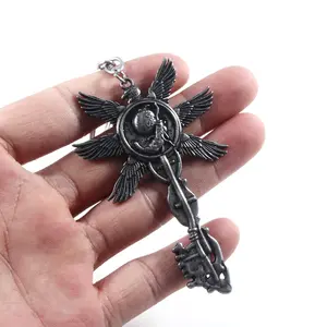Game Residents Evils 8 Village keychain Six-Winged Unborn Metal Pendant Alloy Keychain Keyring Key Chain Accessories Gift #VHH