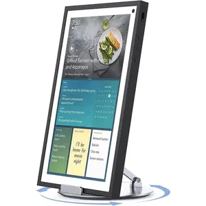 Swivel and Tilt Stand for Echo Show 15,  Stand for Show 15.6"  Display and Up to 18" iPad/Tablets, with 360  Rotating Base, Viewing Angle Adjustable, No Need Mounting
