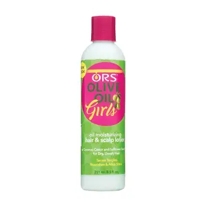ORS Olive Oil Girls Moisturizing Hair & Scalp Lotion with Coconut, Castor & Safflower Seed 8.5 oz