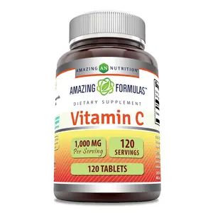 Amazing Formulas Vitamin C Supplement | 1000 Mg per Serving | 120 Tablets | Non-GMO | Gluten-Free | Made in USA