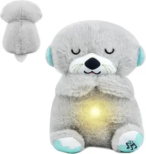 Stock Breathing Stuffed Animal, Mush Plushies for Anxiety and Sleep, Four Gear Adjustment, Portable Plush Toy