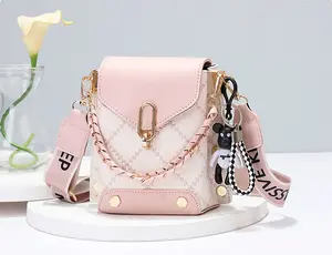 Mini Plaid Crossbody Flap Shoulder Bag - Classic Women's Shoulder Purse with Wide Strap, Chain Decor, and Stylish Design - Perfect for Daily Use and Travel