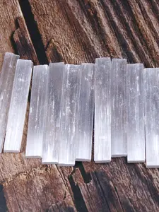 Natural Selenite Crystal Sticks, Quartz Wands for Soul Protection, Natural Healing Crystal, Elegant Decorative Crystals, Spiritual Gifts for Halloween