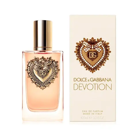 Dolce & Gabbana Devotion Eau de Parfum for Women - 3.3 oz Aromatic Chic Gourmand, Citrus Gourmand Vanilla, Citrus Scented Long Lasting Fragrance with Candied Lemon, Panacotta, Vanilla