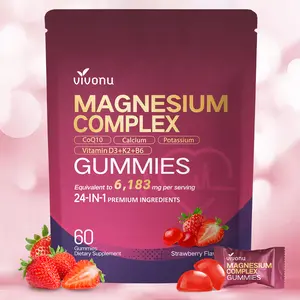 VIVONU Magnesium Complex Gummies | 24 in-1 Nutrient Blend | Daily Mood & Focus Support | Lifestyle Wellness Supplement | 60 Gummies