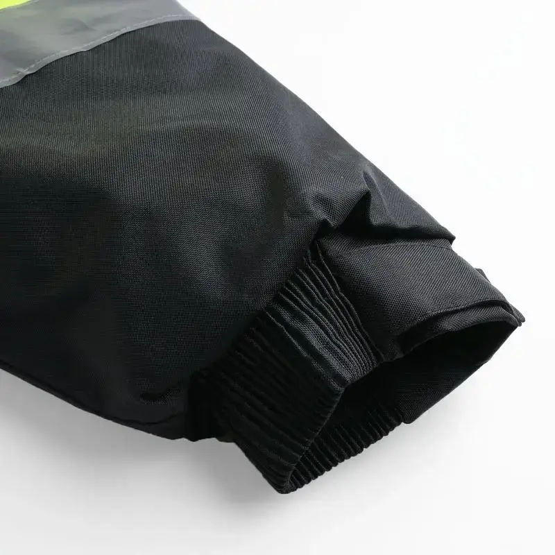 High Visibility Reflective Jackets for Men, Waterproof Safety Jacket with Pockets, Hi Vis Yellow Coats with Black Bottom, Mens Work Construction Coats for Cold WeatherGift High Visibility Reflective Jackets for Men, Waterproof Safety Jacket with Pockets, Hi Vis Yellow Coats with Black Bottom, Mens Work Construction Coats for Cold WeatherGift