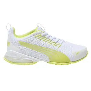 PUMA Womens Voltaic Evo Wide Running Sneakers Shoes - White