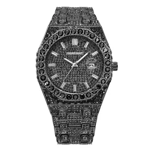Effortless Elegance: Slip On This Full Pave Round Watch. Pure Sophistication.