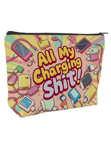 Makeup Bag - Cosmetic Pouch with Zipper, Fashionable Travel Organizer, Ideal Party Gift, Casual Cartoon Pattern, All Seasons Use