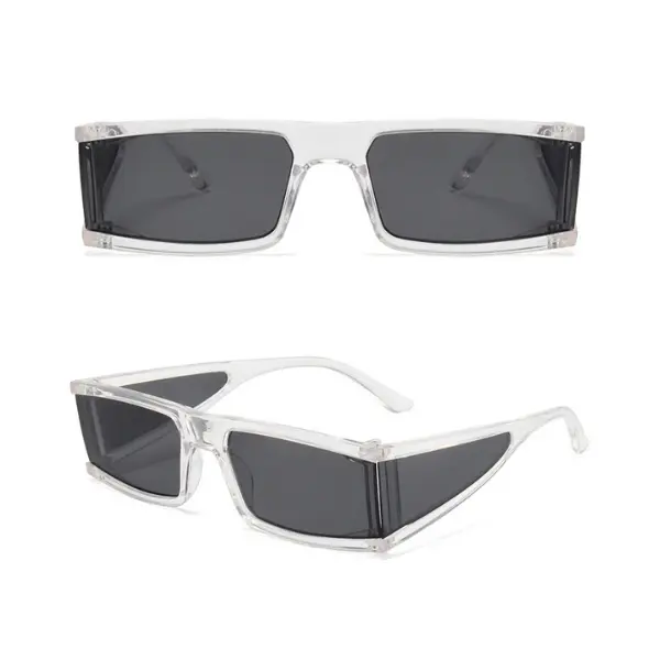 1pc Square One-Piece Personality Sunshade Fashion Glasses, Trendy Street Shades for Women, Perfect Beach Accessories for Summer. Stylish Glasses with UV Protection, Ideal for Outdoor Adventures, Beach Days, and Fashion-Forward Looks., Fashionable Frames S