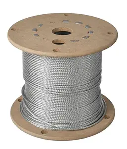 5/16 7x19 Stainless Steel Wire Rope Aircraft Cable T304 250' Reel