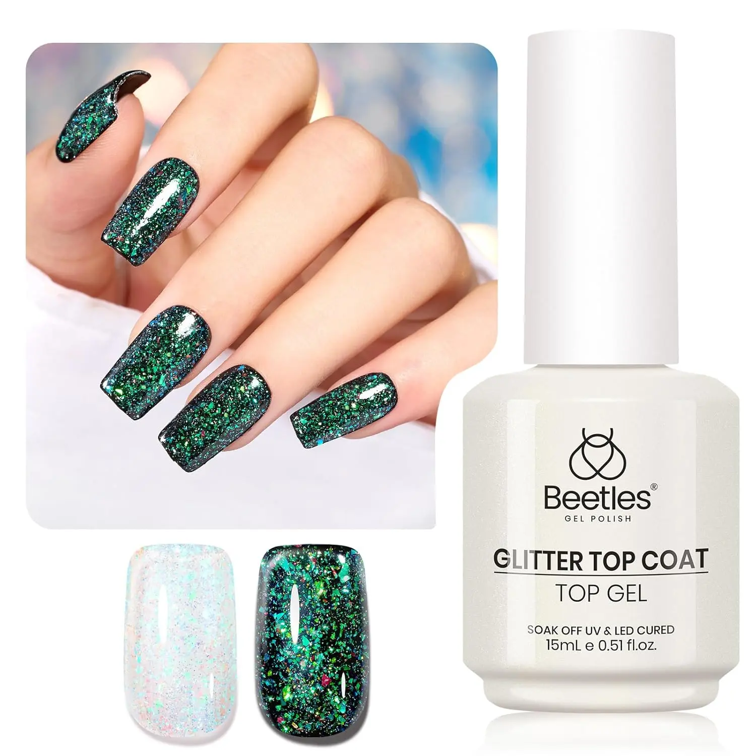 15ML Galaxy Flakes Top Coat