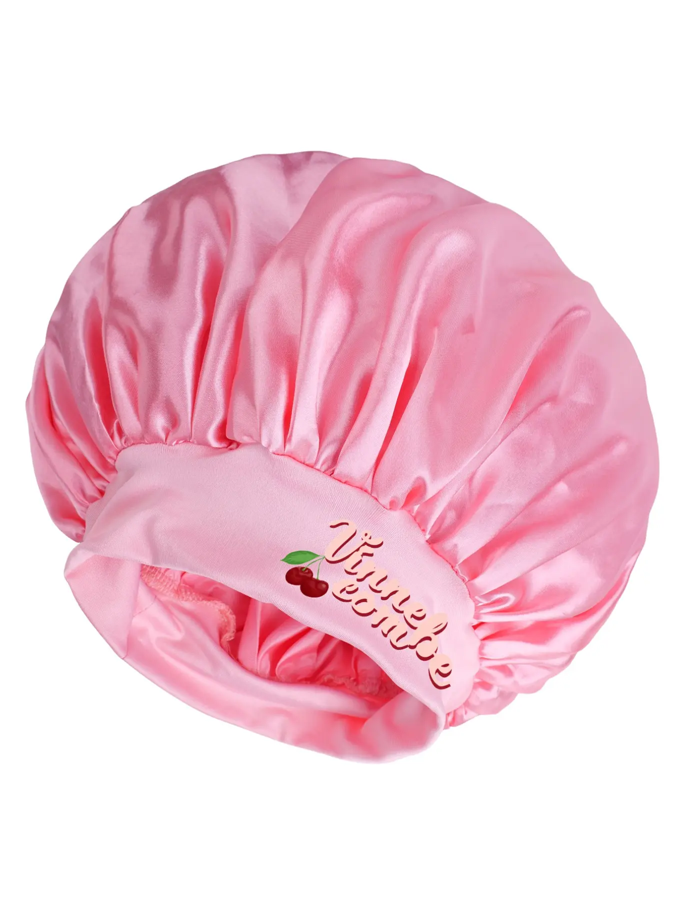 Unisex Sleep Cap, Soft Nightcap for Men and Women, Comfortable Elastic Wide Brim Hat, Hair Bun Cover, Silk Headwrap, Ideal for Valentine's Day