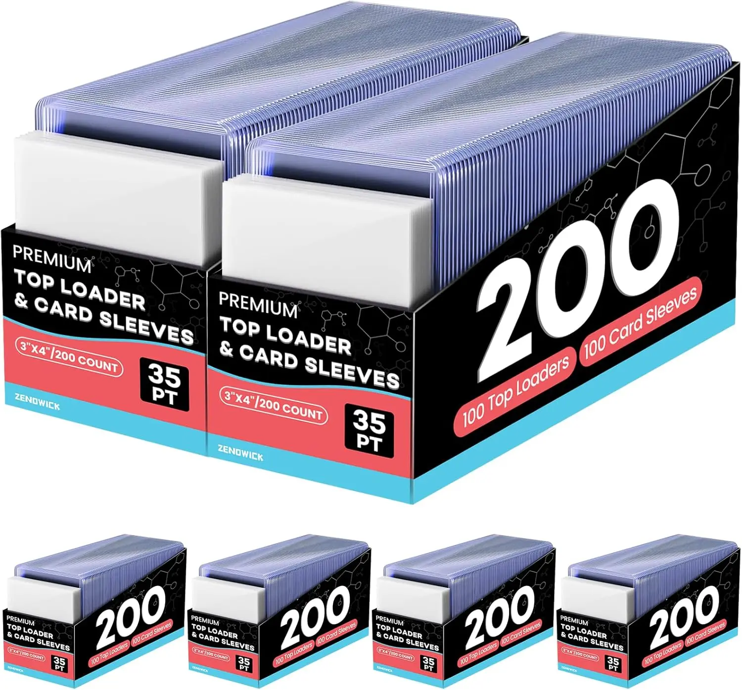 football card sleeves and top loaders 50 Count Toploaders for Cards, 3" x 4" Hard Plastic Sleeves, 35PT Rigid Baseball Card Protectors for Trading Cards, Sports Cards, Football, MTG, TCG Standard Cards : Toys & Ultra PROs clear soft sleeves are made with non Mlikero 2000 Card Sleeves Top