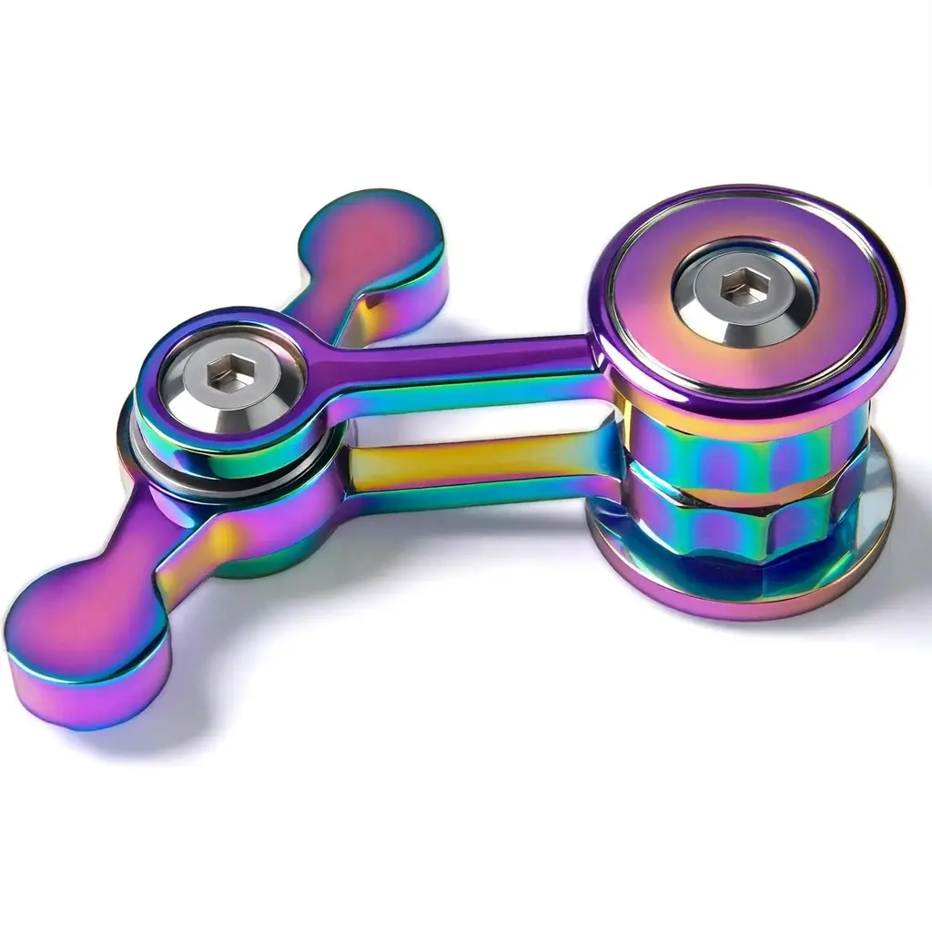 Metal Silent Fidget Spinner - Compact Office Desk Toy, Quiet Stress Relief Tool for Teens, Oddly Satisfying Sensory Aid for Autism ADHD, Father's Day Easter Valentine’s Day Travel Gift