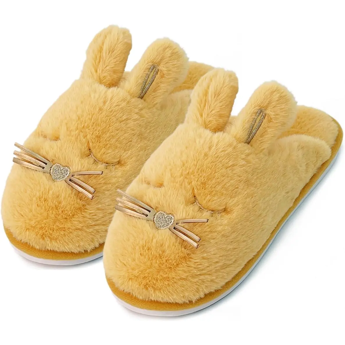 Caramella Bubble Bunny Slippers for Women Fuzzy Cute Animal Memory Foam House Rabbit Slippers Indoor Outdoor Caramella Bubble Flipflop Slide slippers Women's Fluffy Luxury Slippers
