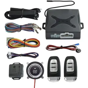 ① Passive keyless Entry Car Alarm System + ② Remote Engine Starter + ③ Push to Start Iginition Button (Support to Connect Original Siren)
