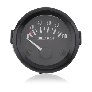 Oil Pressure Gauge Kit, 2" 52MM 12V 0~100PSI Universal Colorful LED Digital Oil Press Pressure PSI Gauge with Oil Pressure Sensor