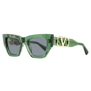 Valentino V-Sette Sunglasses VLS-166 D Transparent Green 52mm