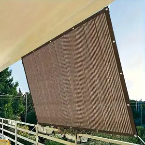 Versatile Outdoor Sunshade Net in Coffee, Ideal for Travel and Picnics, Perfect Poolside Protection