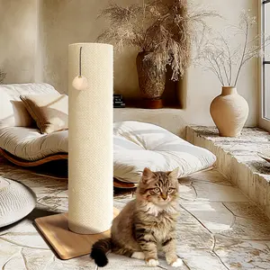 Summervibes LHBcraft Household Cat Scratching Post, Stable and Anti-tipping, Wrapped with Sisal, Wear-resistant and Durable, Easy to Install, Suitable for Cats of All Age Groups to Sharpen Claws