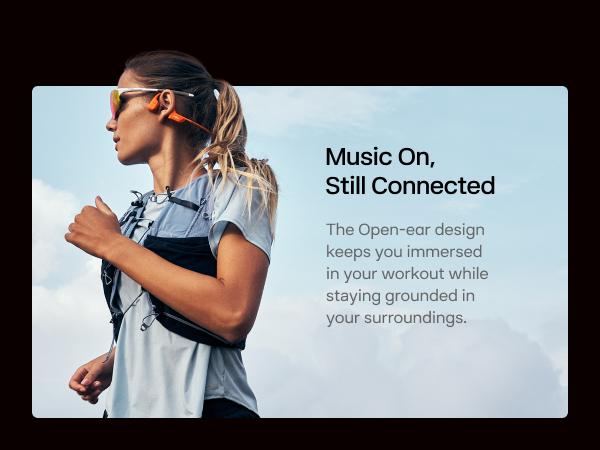 SHOKZ NEW OpenRun Pro 2 - Open-Ear, Bone Conduction Sport Headphones - Sweat Resistant, Workout Headphones with Deep Bass and Smart Mic