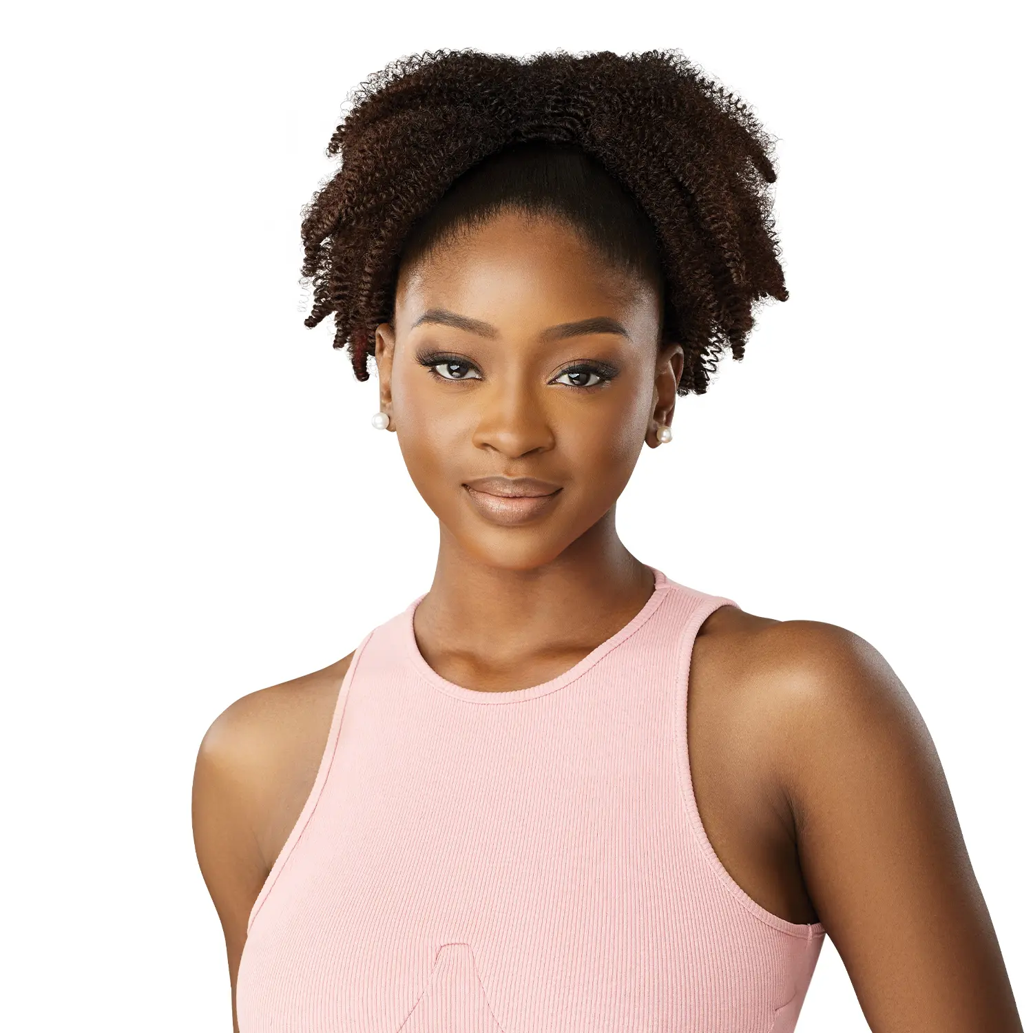 Outre Kajo Pretty Quick Curly Drawstring Ponytail, Premium Synthetic Hair Extension with Soft Feel & Natural Luster for Easy Styling, Curly Ponytail Extensions, Synthetic Extensions