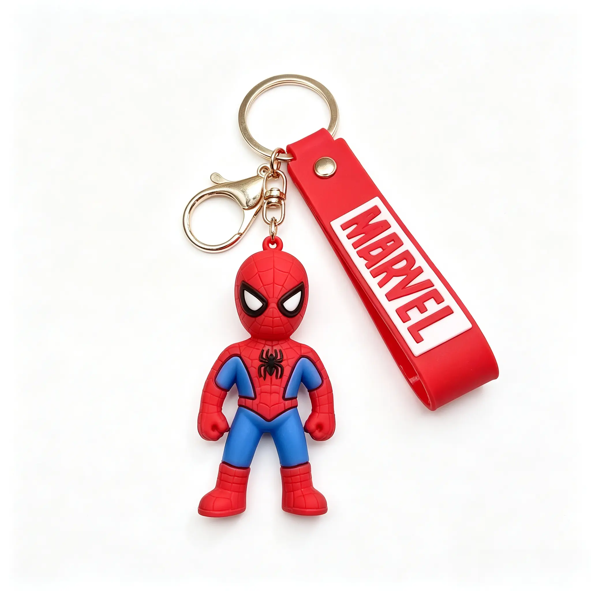 Avengers Spider‑Man Keychain, Character Key Ring Pendant for Backpack Decor Kids Gift