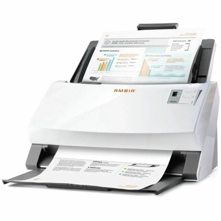 AMBIR ImageScan Pro 340 Sheetfed Scanner - 600 dpi Optical Resolution, for Document Scan