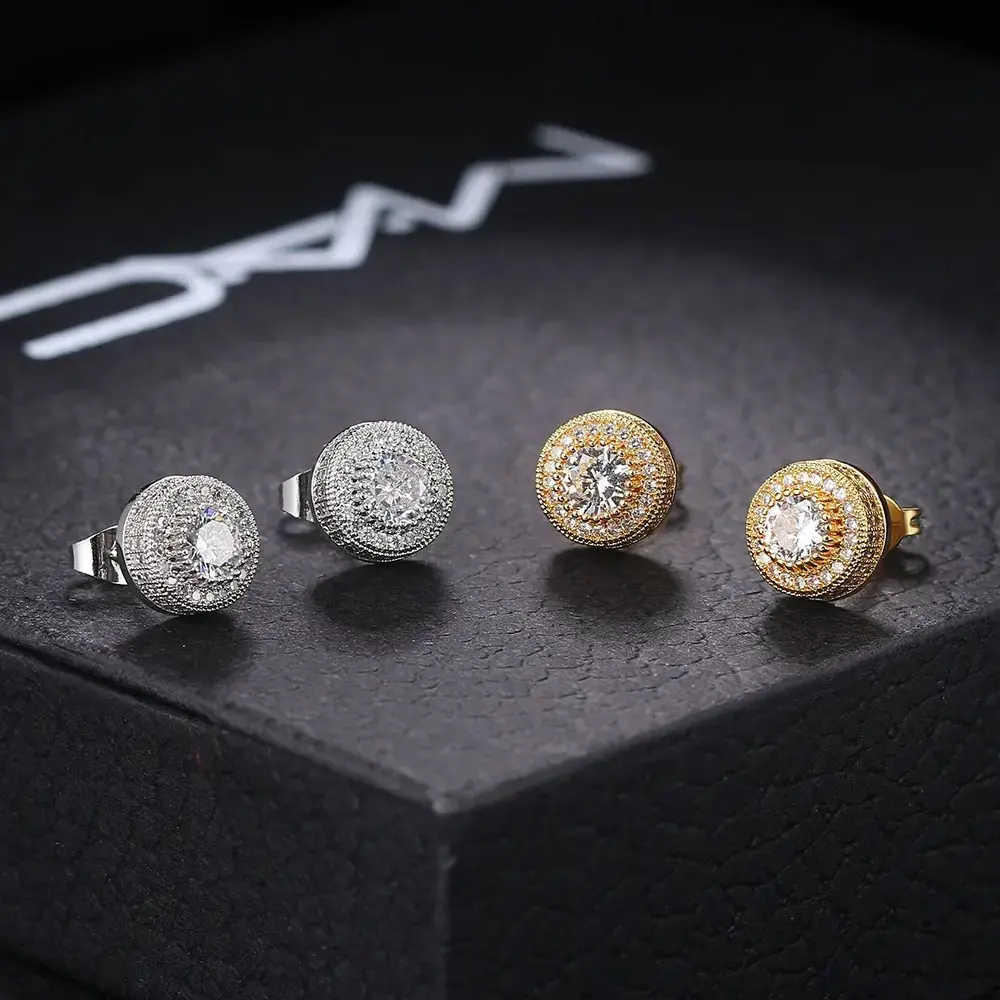 Comfortable Earrings| Retro Round Earrings - Personalized fashion street earrings for men and women - Men’s and women’s party festival earrings spicy accessories stud cz novelty vintage trendy dangle earring everyday birthday anniversary gift wear