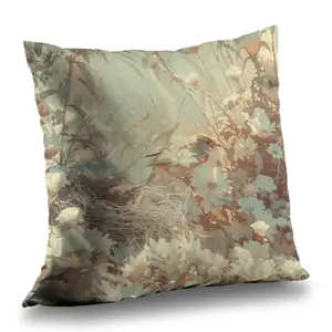 MWW C1PC2626ZWF088 26 x 26 in. The Nest - Beige Polyester Twill Throw Pillow for Home Decor - Cozy Accent