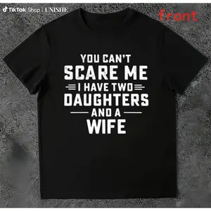 Edgy European and American Letter Print Men’s Short Sleeve Tee with Humor