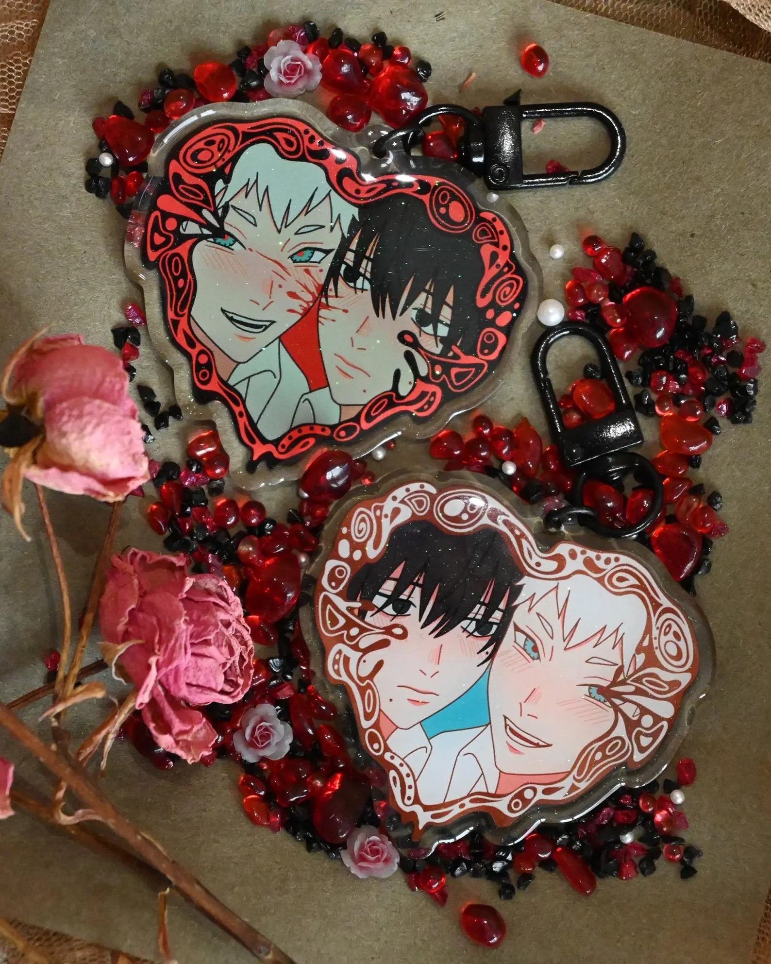 TSHD Heart Frame Acrylic Keychain | Double Sided Keychain