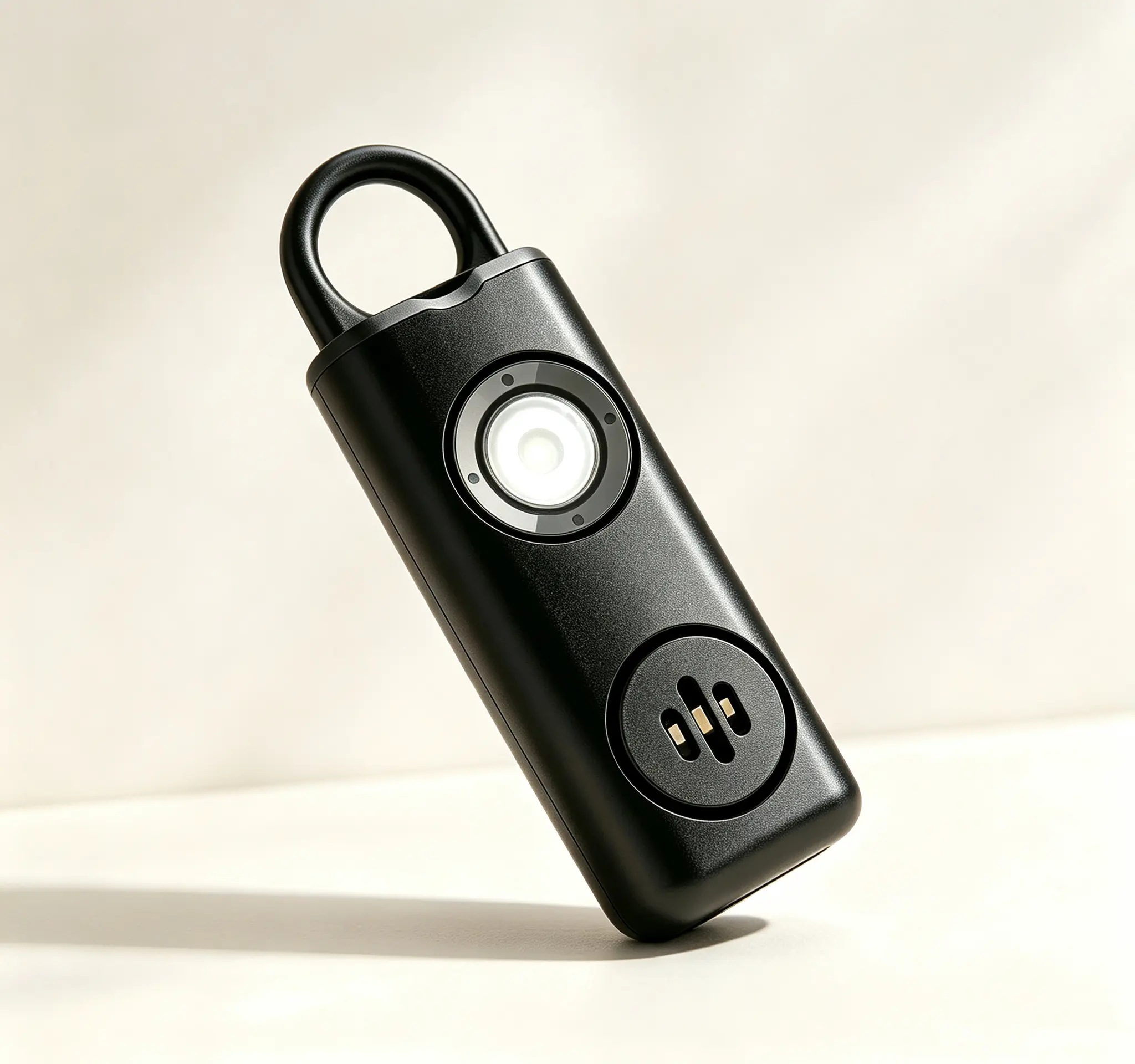 Compact Unisex 130dB Emergency SOS Alarm Keychain - ABS Plastic Key Ring Accessory with Dual LED Strobe Lights, Personal Safety Self-Defense Tool for Outdoor & Daily Use (Home Supplies, Party Bags & Gifts)