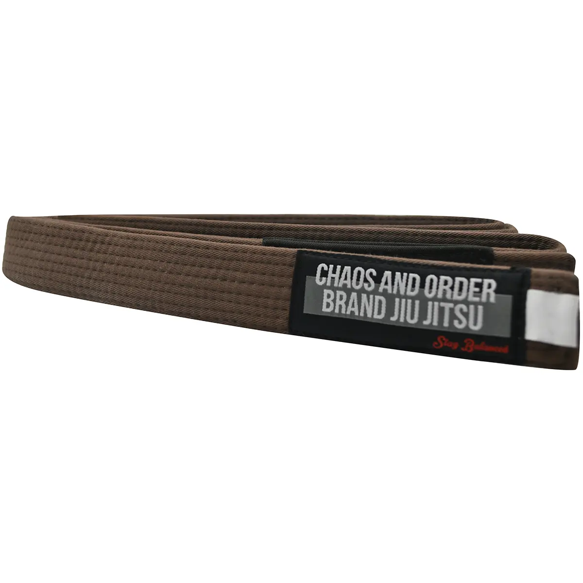 Chaos and Order Premium Heavy Duty Jiu-Jitsu Rank Waist Belt, Brown, Professional Sports & Outdoor Training Accessory, Strap, One Size