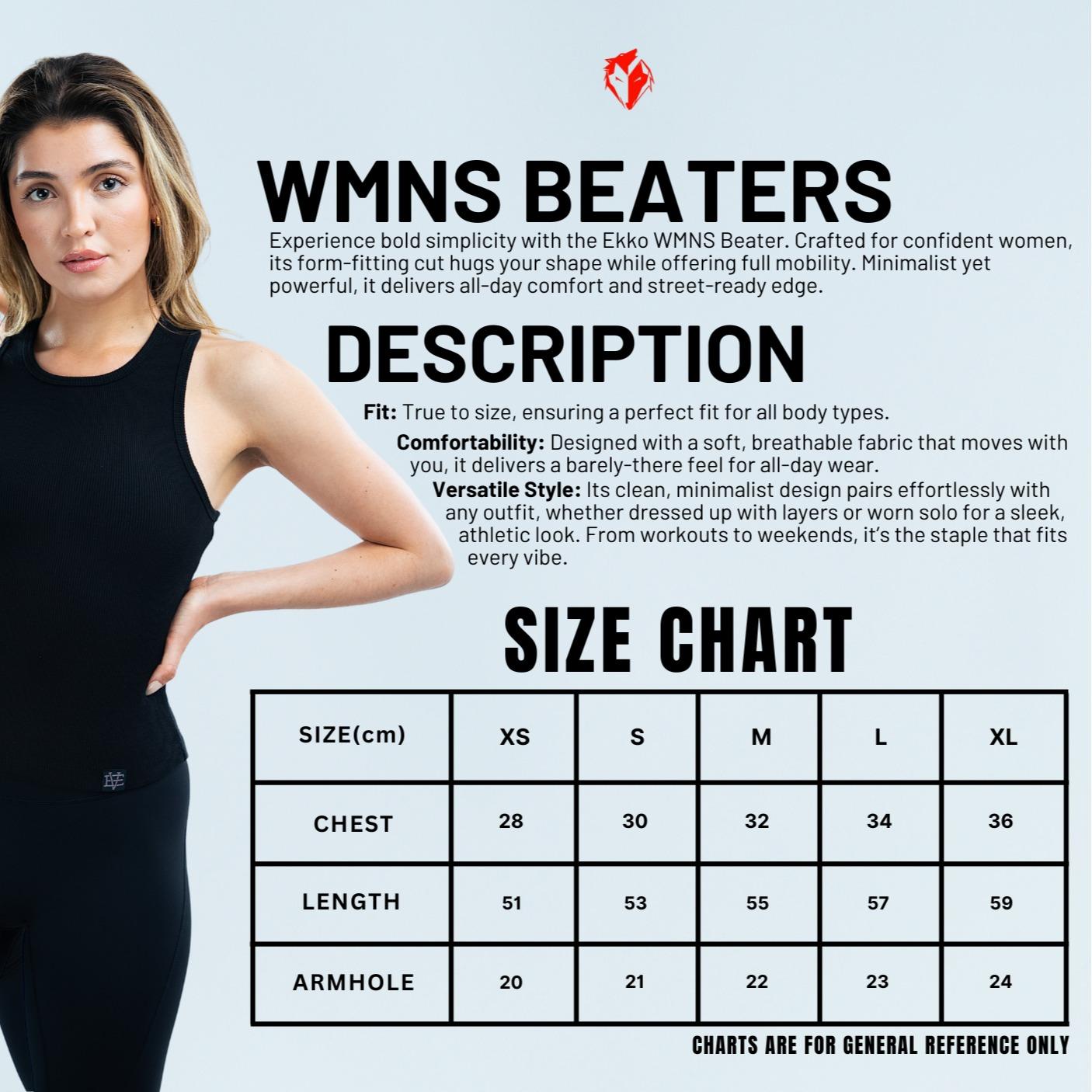 EKKO WOMENS Beater Compressive Tank Top