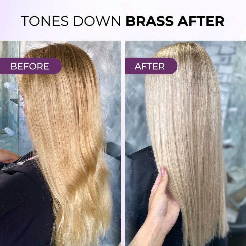 Karseell 3.38floz 100ml Purple Hair Mask Professional Neutralizes Brass & Yellow Tones For Blonde Silver Gray Highlighted Hair